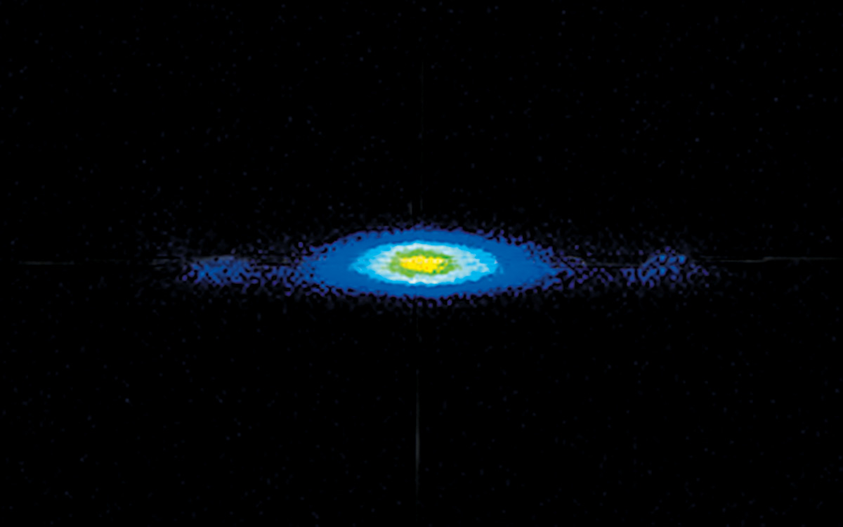 Typical beam profiles of NT242 series lasers at 500 nm. Far field