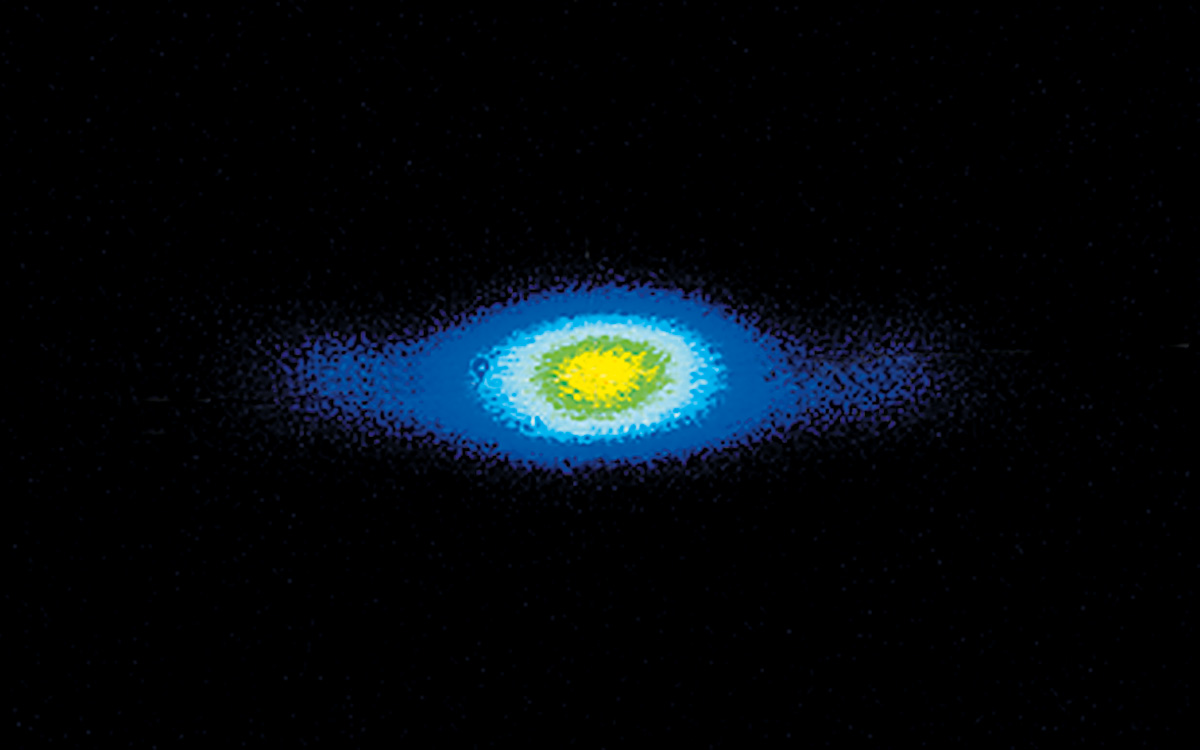 Typical beam profiles of NT242 series lasers at 500 nm. Near field