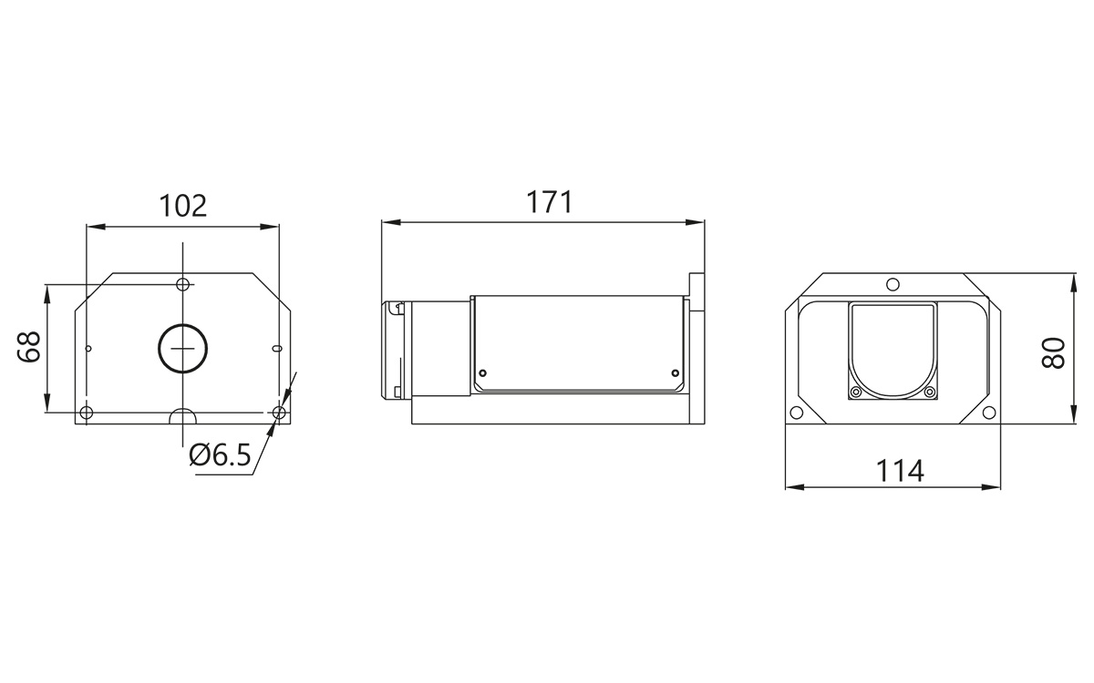 Outline drawing and dimensions of 3 mm fiber bundle