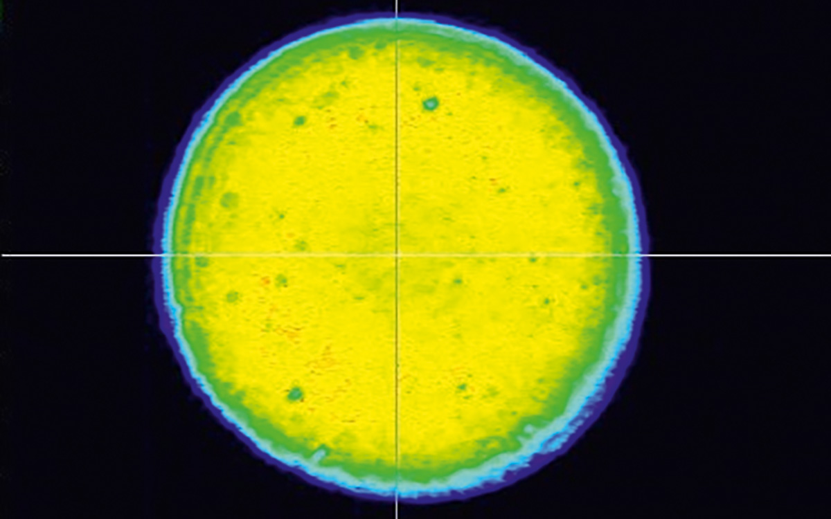 Typical beam profile of ANL MM laser system at 1064 nm (imaged from amplifier exit)