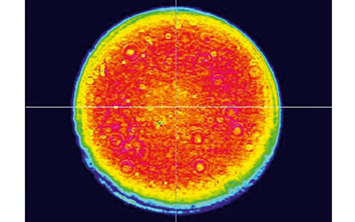 Typical beam profile of ANL MM laser system at 532 nm (imaged from SH crystal)