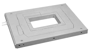 low profile xy nanopositioner with large aperture for 3 inch slides