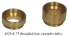 objective lens extender tubes, M25