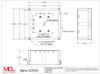 drawing of three axis 500um piezo stage