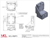 drawing of motorized micropositioning stage